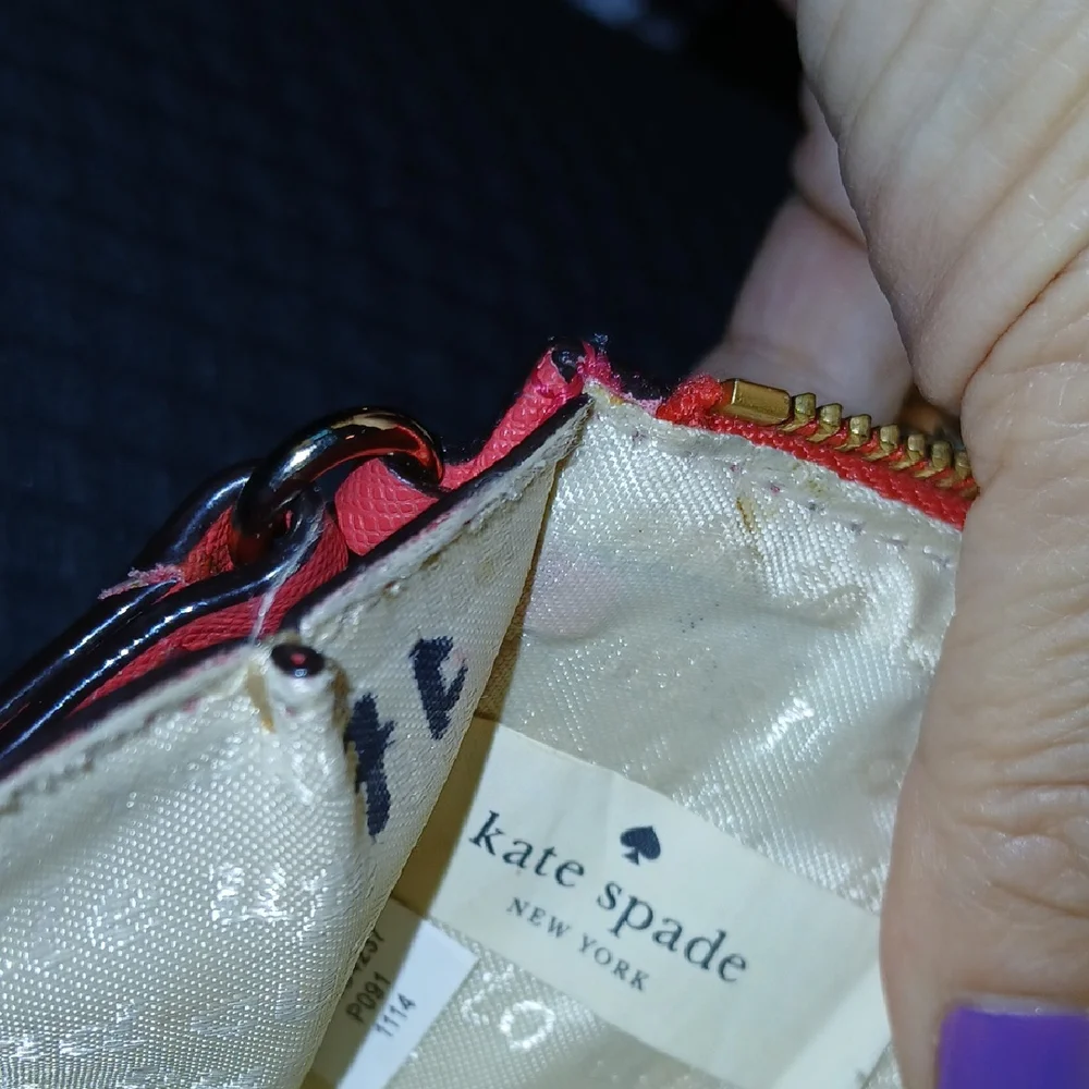 Kate Spade Pink and Purple Clutch Wristlet